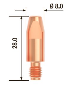 FUBAG Контактный наконечник M6 X 28мм ECU1.2мм/.045 дюйма (10 шт.) в Иркутске фото