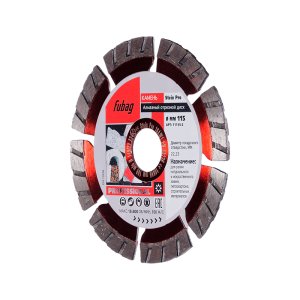 Алмазный отрезной диск FUBAG Stein Pro D115 мм/ 22.2 мм по камню в Иркутске фото