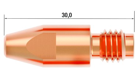 FUBAG Контактный наконечник M8х30 мм CuCrZr D=1.0 мм (10 шт.) в Иркутске фото