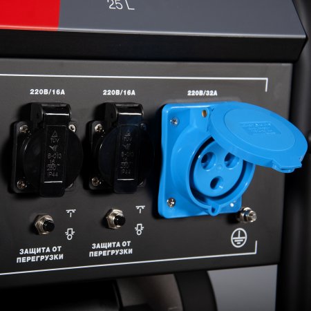 Бензиновый генератор с электростартером и коннектором автоматики FUBAG BS 7500 A ES в Иркутске фото