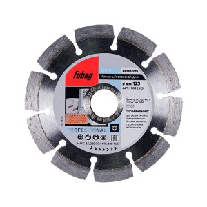 Алмазный отрезной диск FUBAG Beton Pro D125 мм/ 22.2 мм по бетону в Иркутске фото
