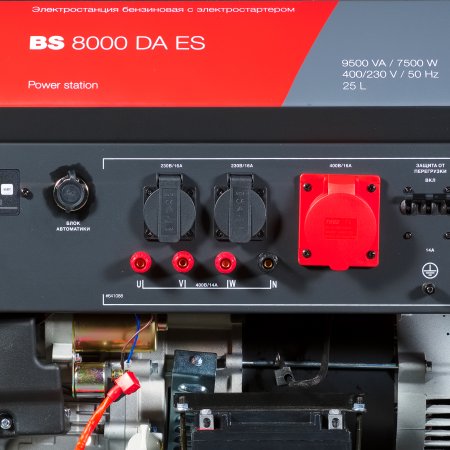 Бензиновый генератор FUBAG BS 8000 DA ES (трехфазный) с электростартером и коннектором автоматики в Иркутске фото